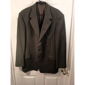 Perry Ellis Suit Jacket Blazer Size Unknown 42 Black See Measurement Photos